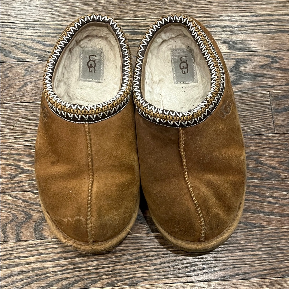 UGG Tan Suede Slip-On Shoes